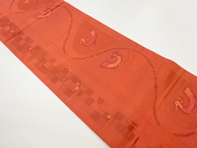 JAPANESE FUKURO OBI / WOVEN BIRD